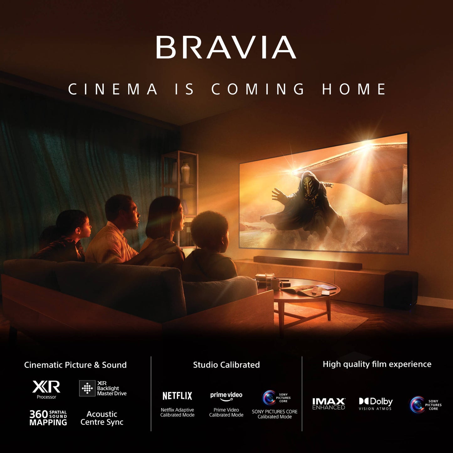 سوني | BRAVIA 5 | ‏65 بوصة | ‏XR Processor | ‏Mini LED | ‏4K بوضوح عالٍ فائق | نطاق ديناميكي عالٍ (HDR) | تلفزيون ذكي (Google TV)