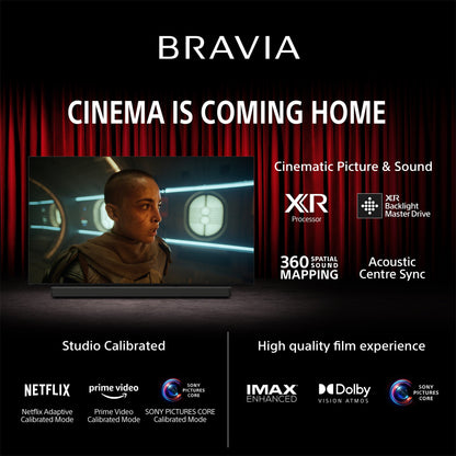 Sony | BRAVIA 7| 55 Inch |XR BACKLIGHT MASTER DRIVE TV | Perfectly balanced for movies, PS5 gaming & sports|4K HDR Smart TV (Google TV) | 2024 Model