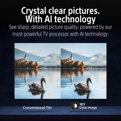 سوني | BRAVIA 5 | ‏55 بوصة | ‏XR Processor | ‏Mini LED | ‏4K بوضوح عالٍ فائق | نطاق ديناميكي عالٍ (HDR) | تلفزيون ذكي (Google TV)