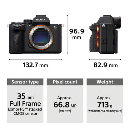 Sony Alpha a7R VI | 66.8MP fully‑stacked sensor for detail, tonal nuance, confident AF and speed | ILCE-7RM6