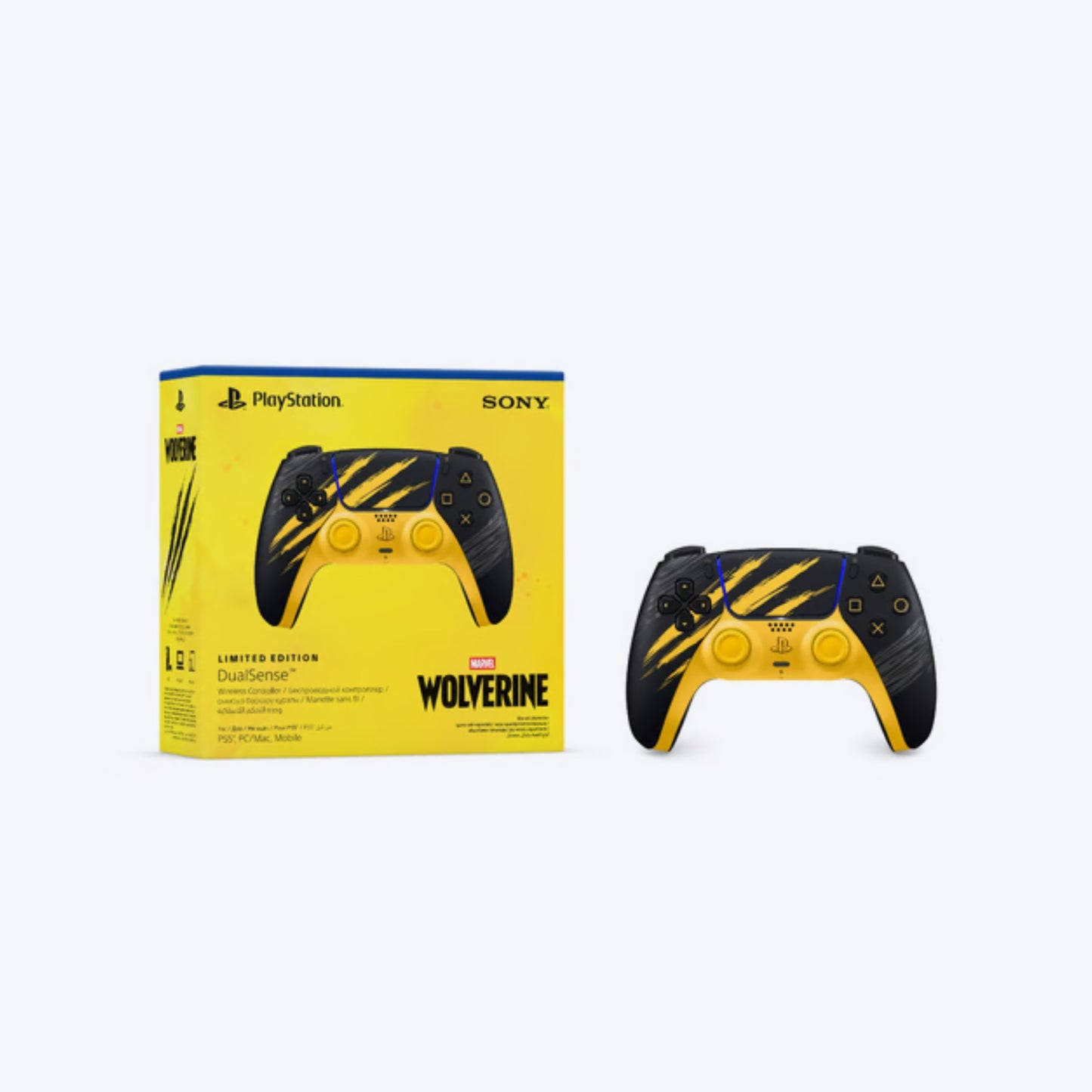  DualSense® Wireless Controller – Marvel’s Wolverine Battle Yellow Limited Edition