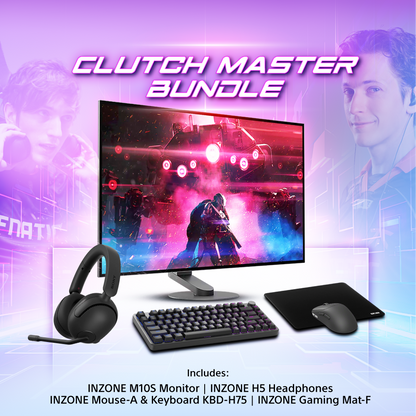 سوني INZONE M10S | شاشة لعب QHD OLED مقاس 27 بوصة بمعدل 0.03 مللي ثانية 480 هرتز - أفضل حزمة ألعاب