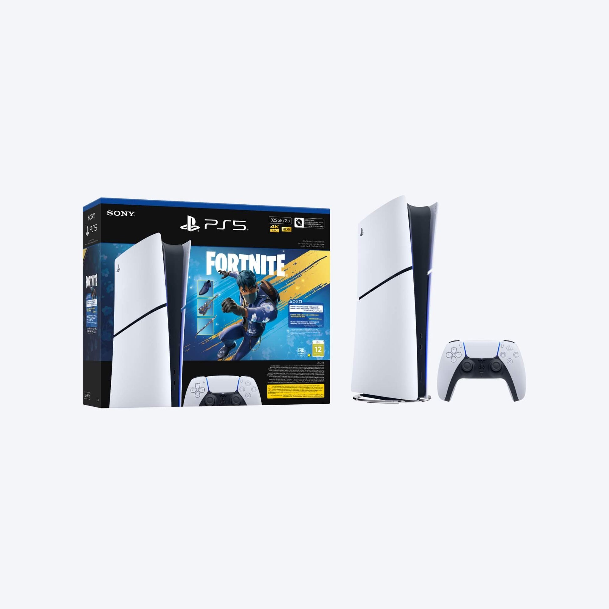 Sony PlayStation®5 Digital Edition 825GB – Fortnite Flowering Chaos Bundle