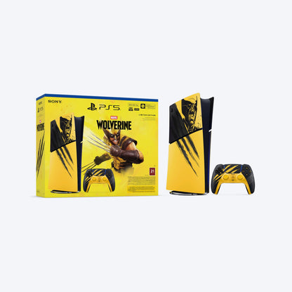 Sony PlayStation®5 Digital Edition 825GB Console – Marvel’s Wolverine Battle Yellow Limited Edition Bundle