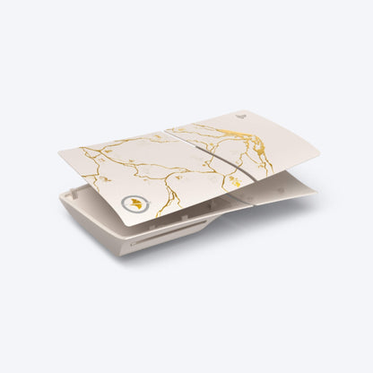 PS5® Console Covers (model group - slim) - Ghost of Yotei Gold Limited Edition
