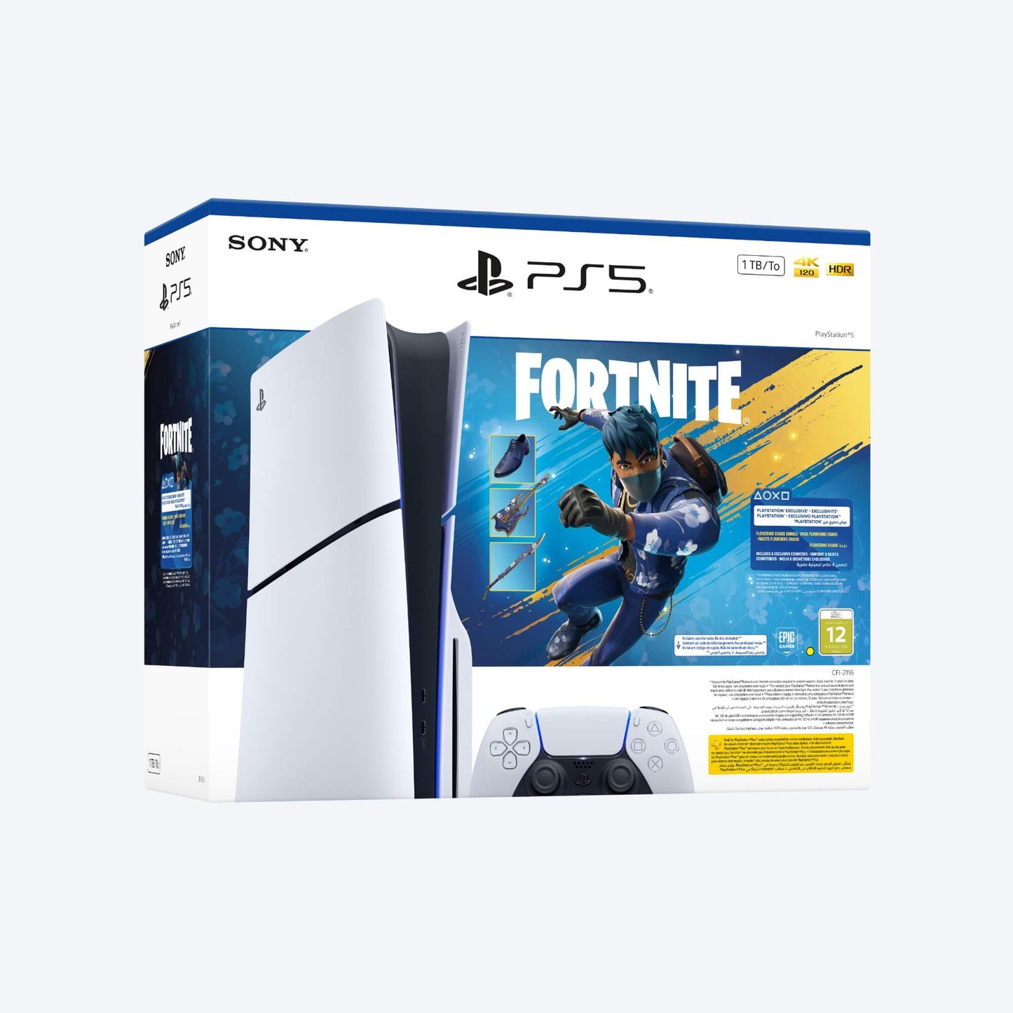 Sony PlayStation®5 Console 1TB – Fortnite Flowering Chaos Bundle