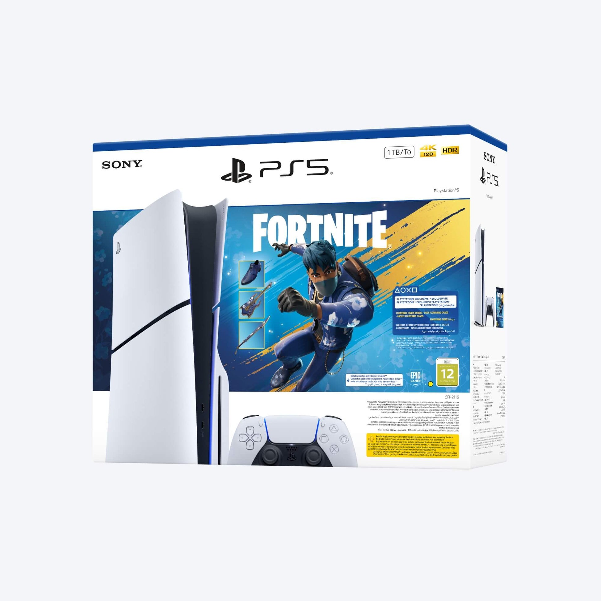 Sony PlayStation®5 Console 1TB – Fortnite Flowering Chaos Bundle