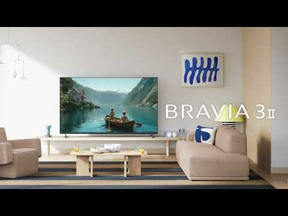 تلفزيون سوني BRAVIA 3 II مقاس 100 بوصة بنظام التشغيل Google TV، موديل 2026 | ‏K-100XR30M2